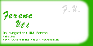 ferenc uti business card